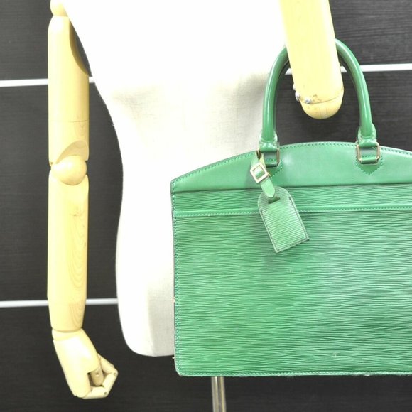 Authentic Louis Vuitton Epi Riviera Hand Bag Green M48184 LV vintage - Picture 12 of 15